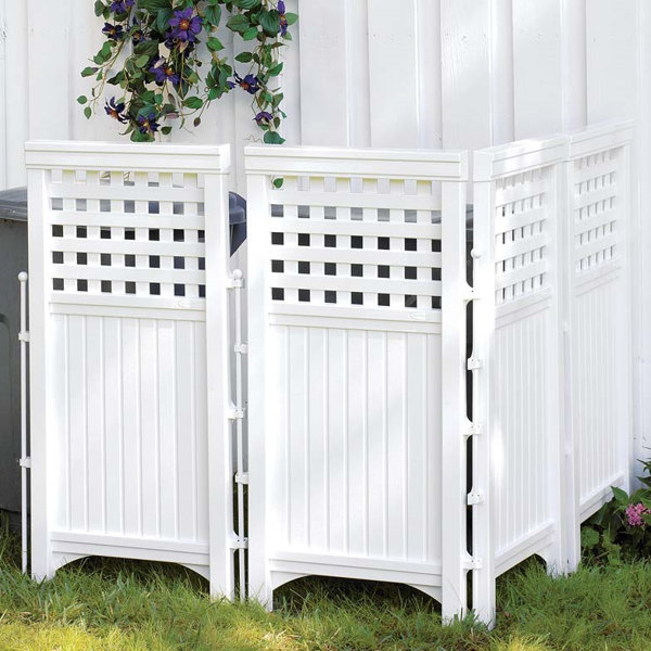Plow & Hearth Adjustable Outdoor Resin Four Panel Screen & Reviews